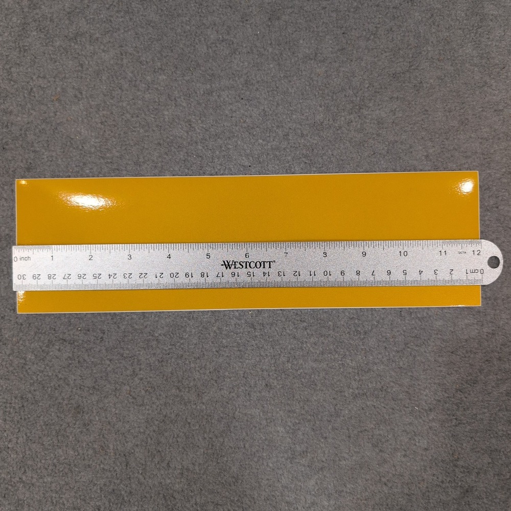 3M Scotchlite Reflective Graphic Film Yellow Adhesive Strips (Set of 3) 12×3.5 - Picture 5 of 6